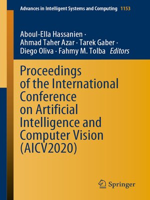 cover image of Proceedings of the International Conference on Artificial Intelligence and Computer Vision (AICV2020)